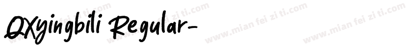 QXyingbili Regular字体转换